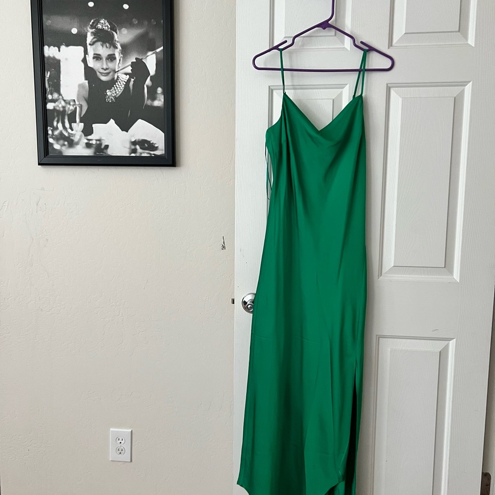 Express Vibrant Green Maxi Dress